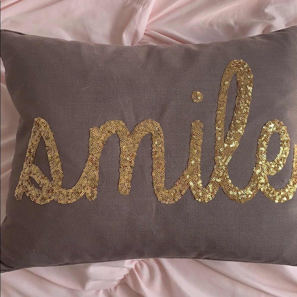 Smile Throw Pillow